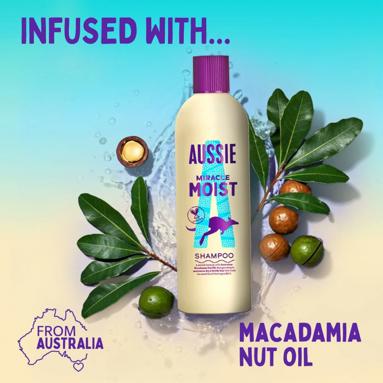 Aussie Miracle Moist Schampo 300ml