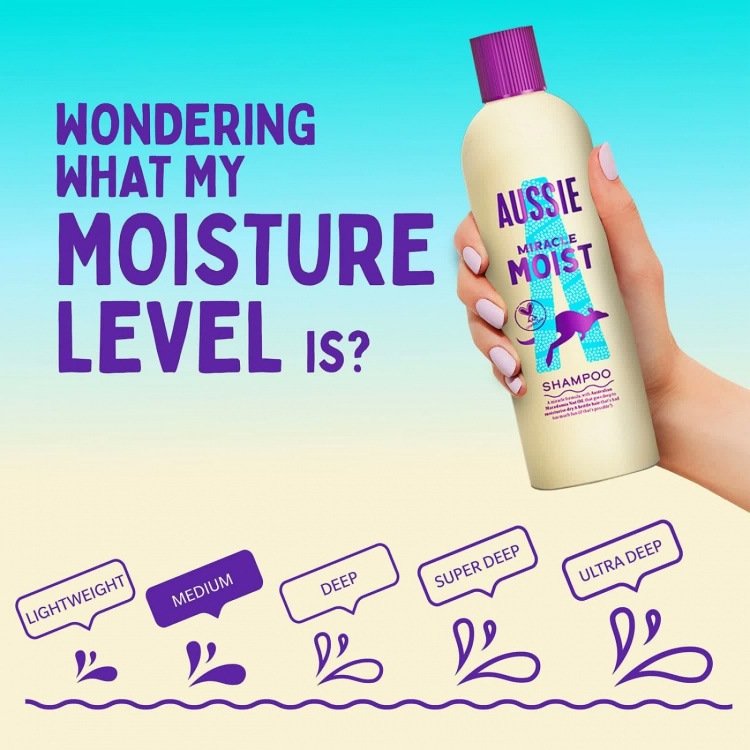 Aussie Miracle Moist Schampo 300ml