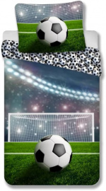 BrandMac Sengetøy – voksenstørrelse 140 x 200 cm – Fotball (1029442)