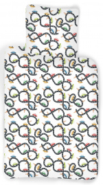 BrandMac Sengetøy – Juniorstørrelse 100 x 140 cm – Bilrace (1000431)