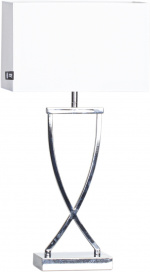 By Rydéns Bordlampe Omega 52 cm krom/hvit 2820430-5000By Rydéns