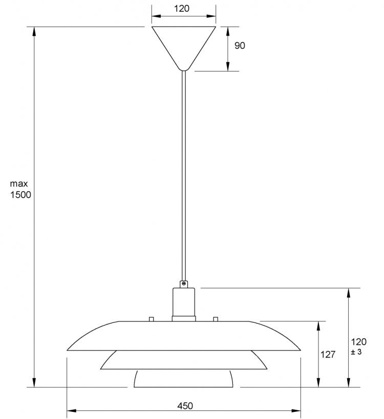 Aneta Taklampe EPSILON 15108-12Aneta