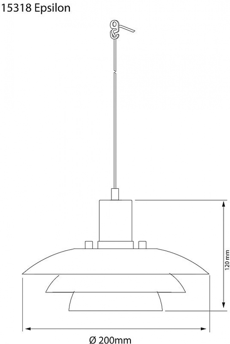Aneta Vinduslampe EPSILON 15318-01Aneta