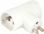 Gelia Stikkontakt for lampe, 2-veis, jordetGelia