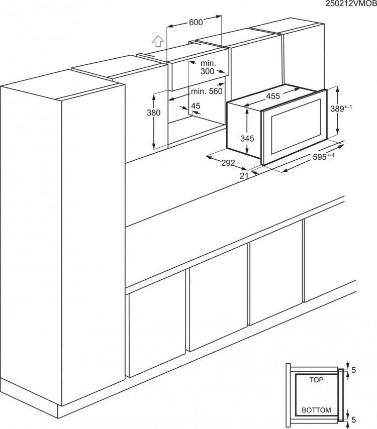 Electrolux Innebygget mikrobølgeovn LMS2173NBElectrolux