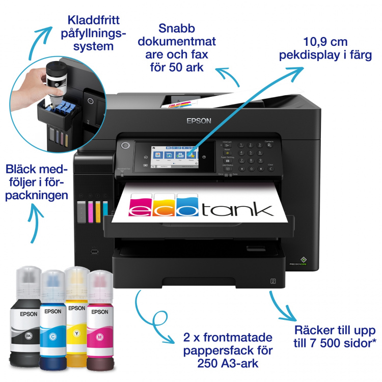 Epson Blekkskriver Ecotank ET-16655, blekkskriver, A3,Epson