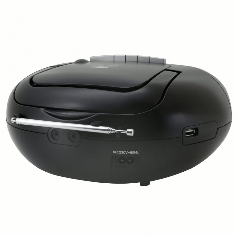 Soundmaster Boombox CD/MP3 DAB+/FM-radio Kassett USB SCD7800SW Svart/Grå