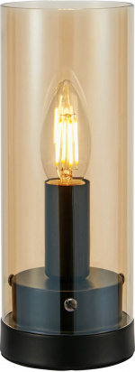 Markslöjd Bordslampa POST 1L 9 cm Sv/ Amb 108719 Markslöjd