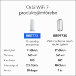Netgear Orbi 770 Series Tri-Band WiFi 7 Mesh 3-Pack Netgear