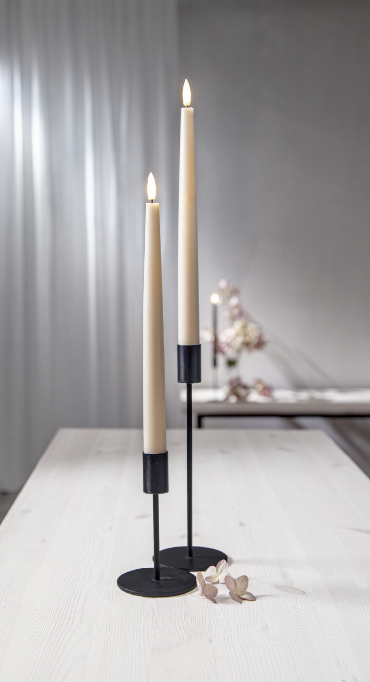 Star Trading LED-Antikljus 2p. FlammeSlim beige Star Trading