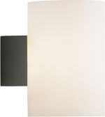 Herstal Vägglampa Evoke L antracit /opal glas Herstal
