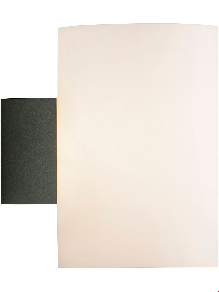 Herstal Vägglampa Evoke L antracit /opal glas Herstal