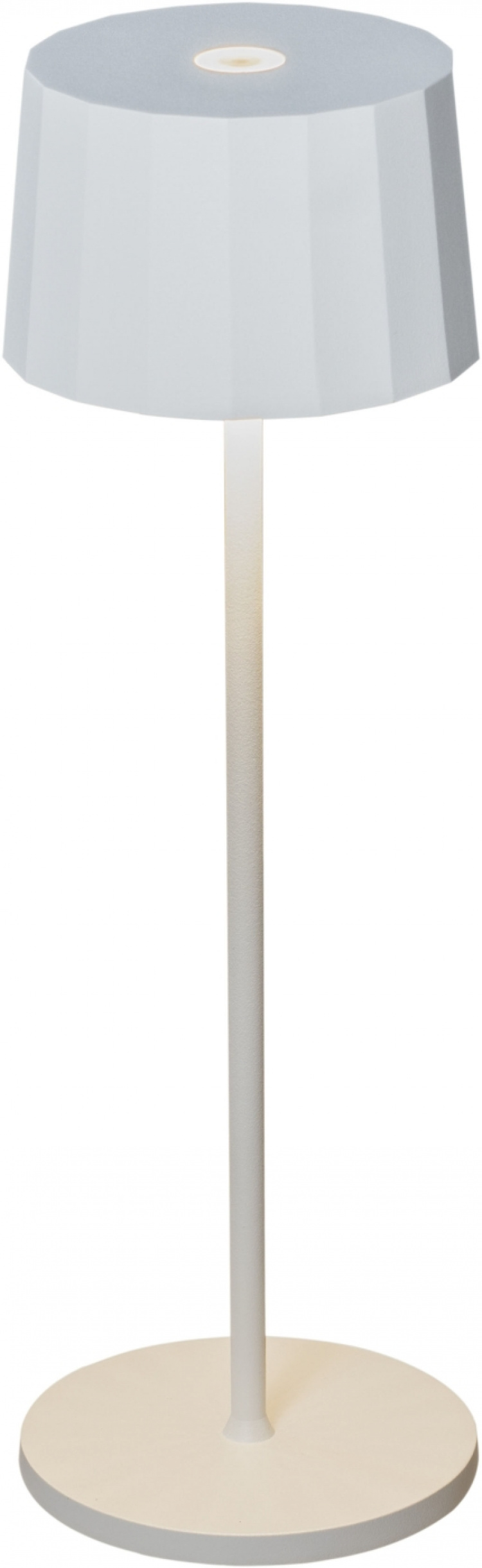 Konstsmide Bordslampa Positano vit USB Konstsmide