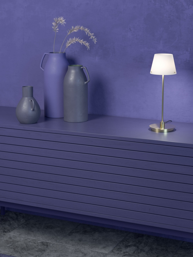 Herstal Bordslampa Gil il Grande satin Herstal