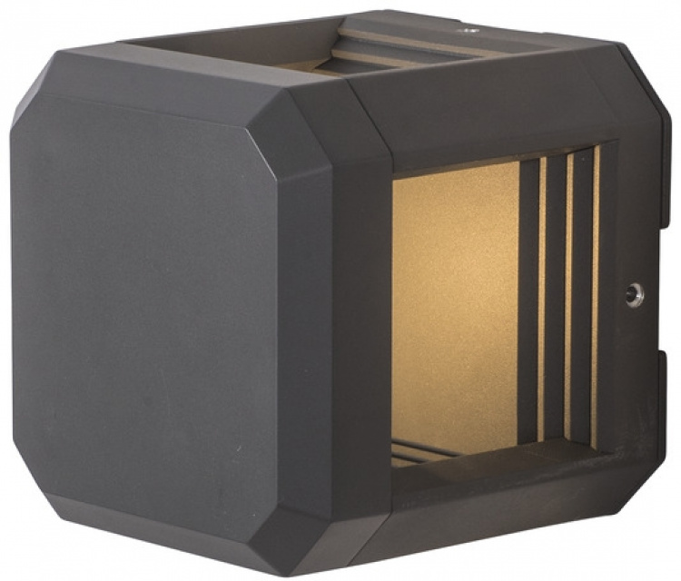 Airam Vägglampa Flen LED IP44 aluminium Airam