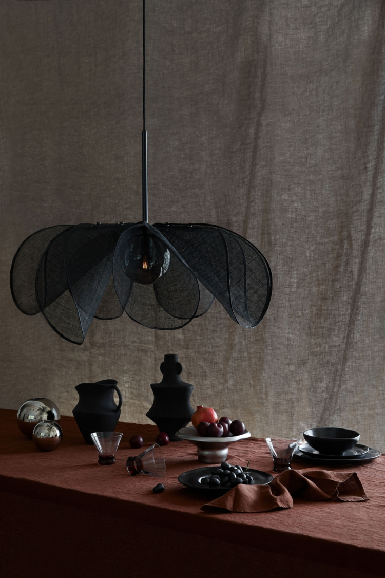 Markslöjd Taklampa STYRKA 1L 75 cm Svart/ Rök Markslöjd