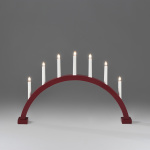 Konstsmide Elljusstake 7-arm 2272-525 båge 7 ljus röd Konstsmide
