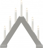 Konstsmide Elljusstake 7-arm 3930-305 7 ljus trä grå Konstsmide