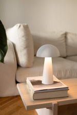 Markslöjd Bordslampa Fungi matt vit Markslöjd