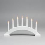 Konstsmide Elljusstake 7-arm 3972-210 7 ljus vit Konstsmide