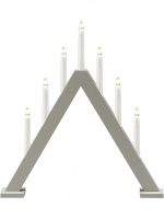 Konstsmide Elljusstake 7-arm 3931-305 7 ljus trä grå Konstsmide